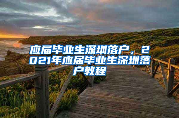 应届毕业生深圳落户，2021年应届毕业生深圳落户教程