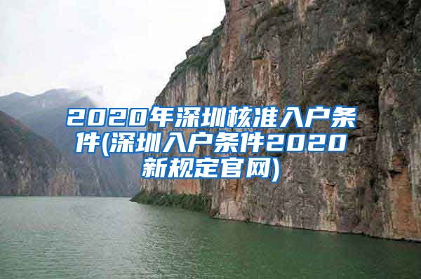 2020年深圳核准入户条件(深圳入户条件2020新规定官网)