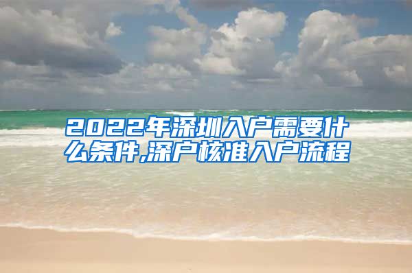 2022年深圳入户需要什么条件,深户核准入户流程