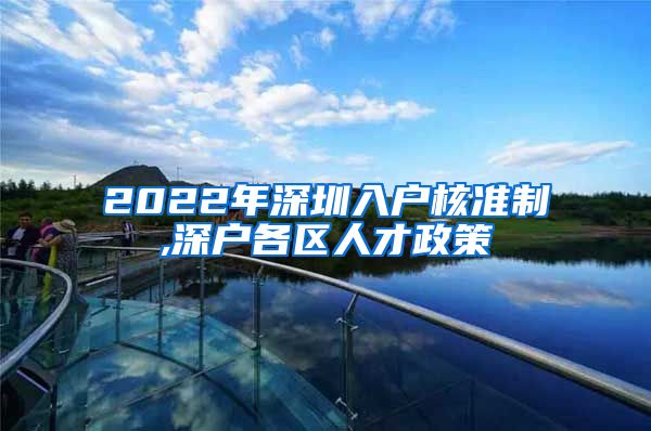 2022年深圳入户核准制,深户各区人才政策