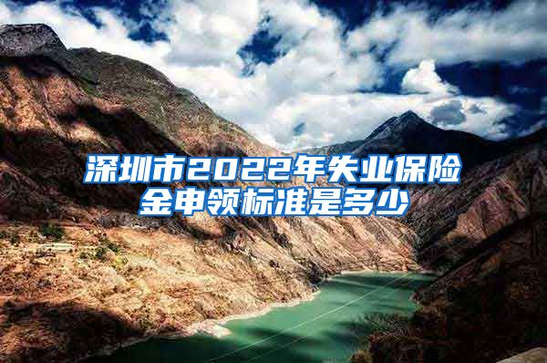 深圳市2022年失业保险金申领标准是多少