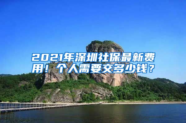 2021年深圳社保最新费用！个人需要交多少钱？