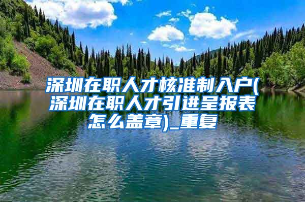 深圳在职人才核准制入户(深圳在职人才引进呈报表怎么盖章)_重复