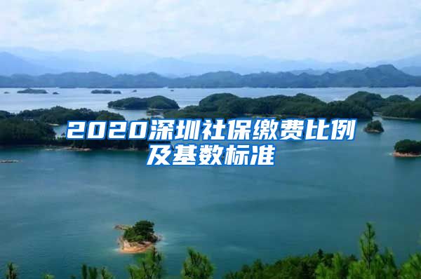 2020深圳社保缴费比例及基数标准