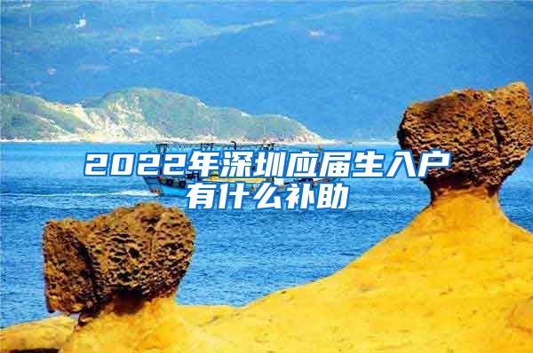 2022年深圳应届生入户有什么补助