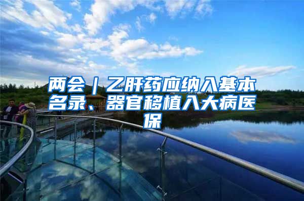 两会｜乙肝药应纳入基本名录、器官移植入大病医保