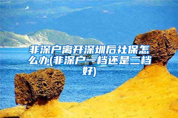 非深户离开深圳后社保怎么办(非深户一档还是二档好)