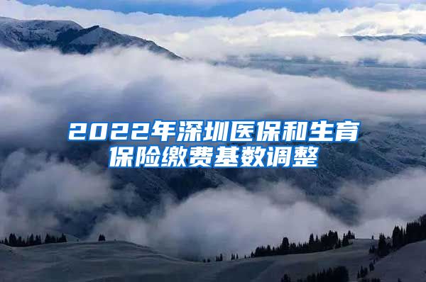 2022年深圳医保和生育保险缴费基数调整