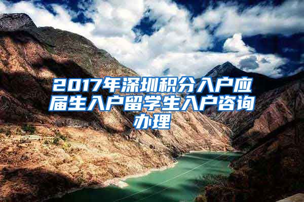 2017年深圳积分入户应届生入户留学生入户咨询办理