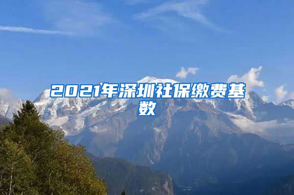 2021年深圳社保缴费基数