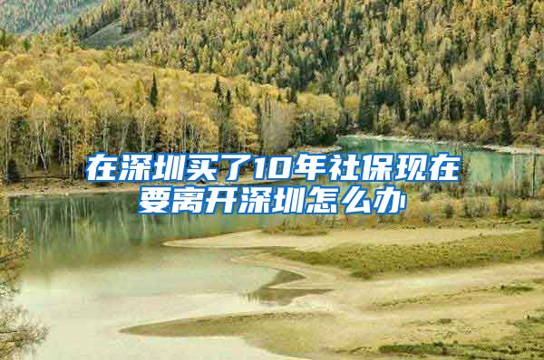 在深圳买了10年社保现在要离开深圳怎么办