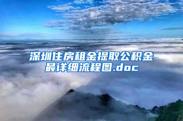 深圳住房租金提取公积金最详细流程图.doc