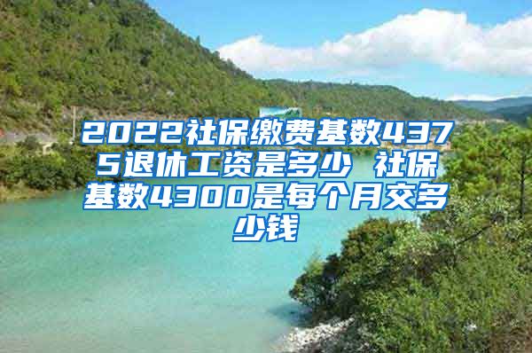 2022社保缴费基数4375退休工资是多少 社保基数4300是每个月交多少钱