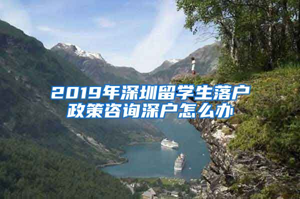 2019年深圳留学生落户政策咨询深户怎么办