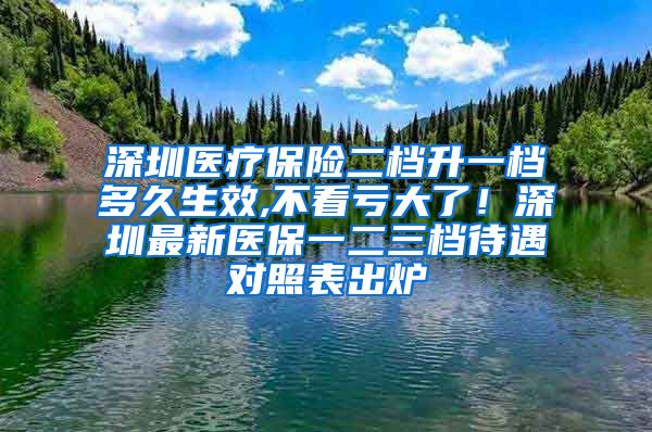 深圳医疗保险二档升一档多久生效,不看亏大了！深圳最新医保一二三档待遇对照表出炉