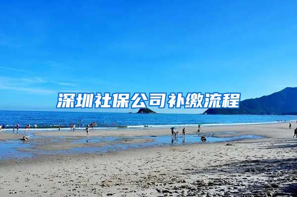 深圳社保公司补缴流程