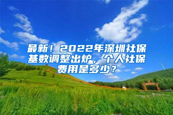最新！2022年深圳社保基数调整出炉，个人社保费用是多少？