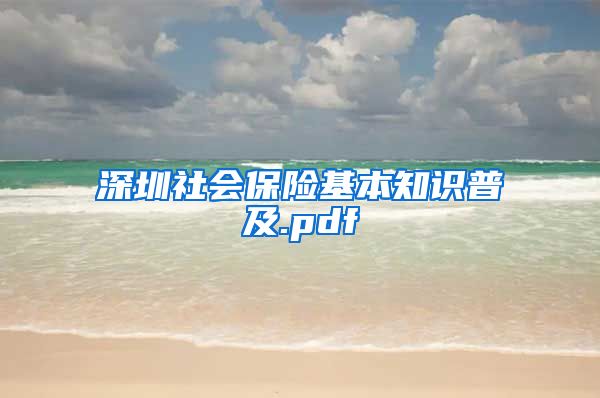 深圳社会保险基本知识普及.pdf