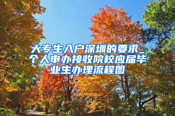 大专生入户深圳的要求_个人申办接收院校应届毕业生办理流程图
