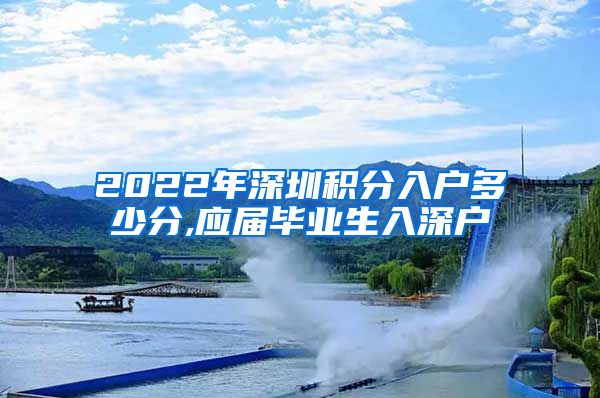 2022年深圳积分入户多少分,应届毕业生入深户