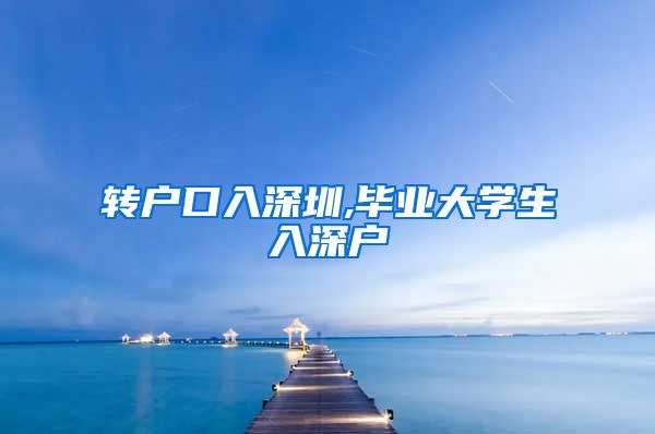 转户口入深圳,毕业大学生入深户