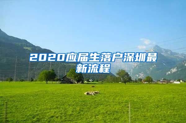 2020应届生落户深圳最新流程