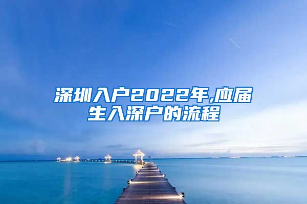 深圳入户2022年,应届生入深户的流程