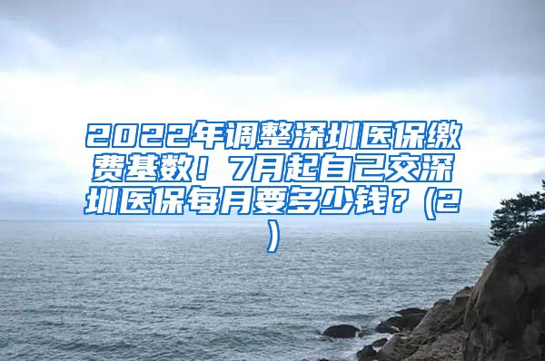 2022年调整深圳医保缴费基数！7月起自己交深圳医保每月要多少钱？(2)