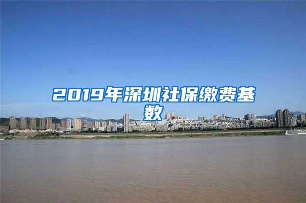 2019年深圳社保缴费基数