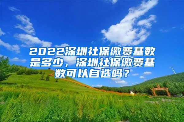 2022深圳社保缴费基数是多少，深圳社保缴费基数可以自选吗？