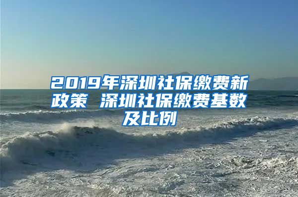 2019年深圳社保缴费新政策 深圳社保缴费基数及比例