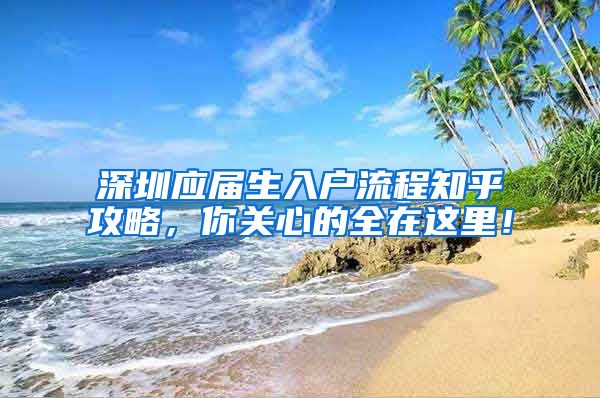 深圳应届生入户流程知乎攻略，你关心的全在这里！