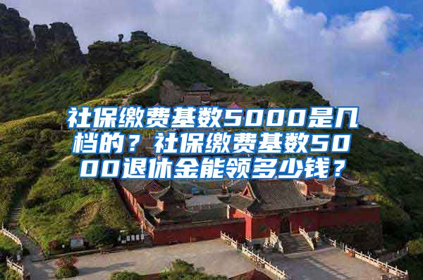 社保缴费基数5000是几档的？社保缴费基数5000退休金能领多少钱？