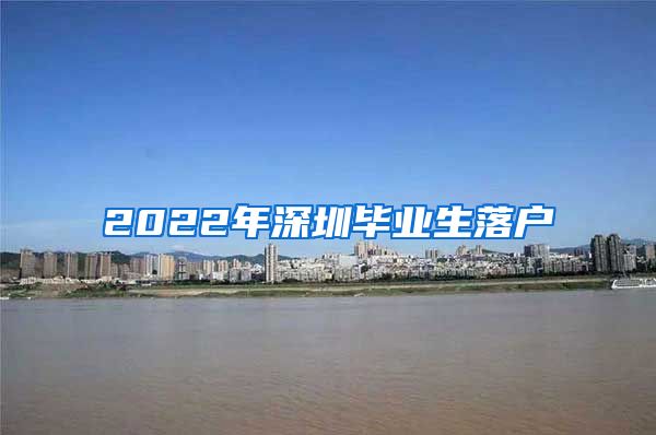 2022年深圳毕业生落户