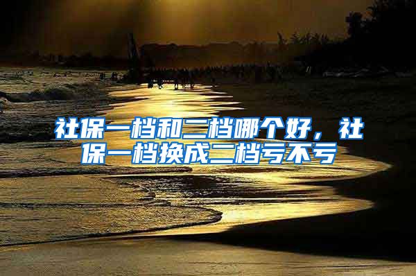 社保一档和二档哪个好，社保一档换成二档亏不亏