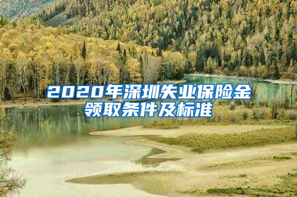 2020年深圳失业保险金领取条件及标准