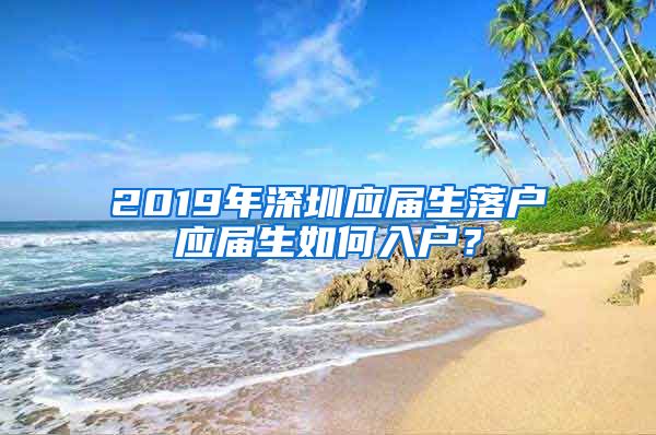 2019年深圳应届生落户应届生如何入户？