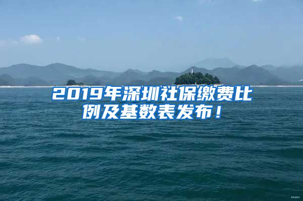 2019年深圳社保缴费比例及基数表发布！