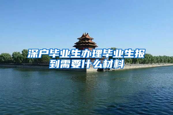 深户毕业生办理毕业生报到需要什么材料