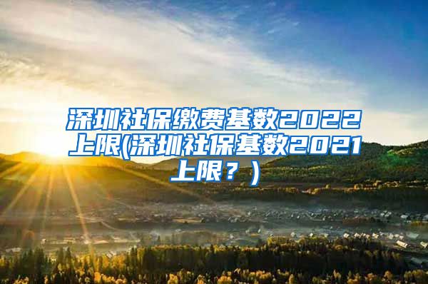 深圳社保缴费基数2022上限(深圳社保基数2021上限？)