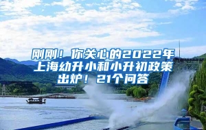 刚刚！你关心的2022年上海幼升小和小升初政策出炉！21个问答