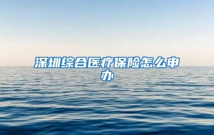 深圳综合医疗保险怎么申办